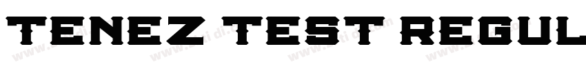 Tenez Test Regula字体转换